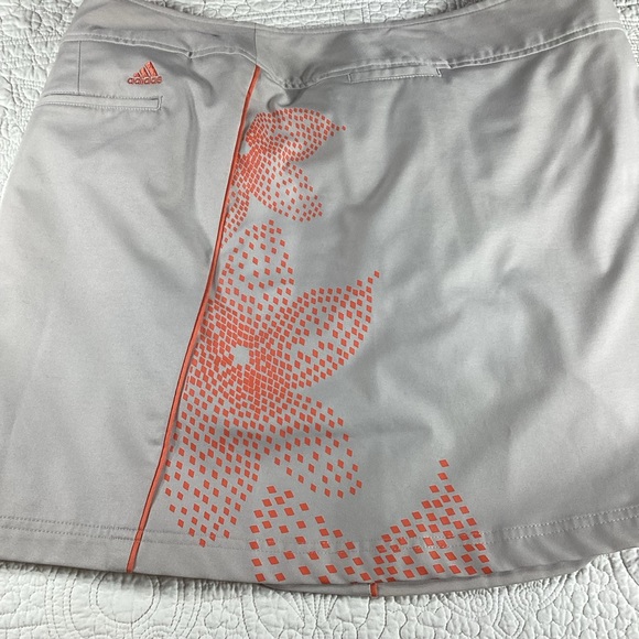 Adidas Floral Golf Tennis Skort Women’s Size 12. Tan & Orange Floral Print. - Picture 3 of 8